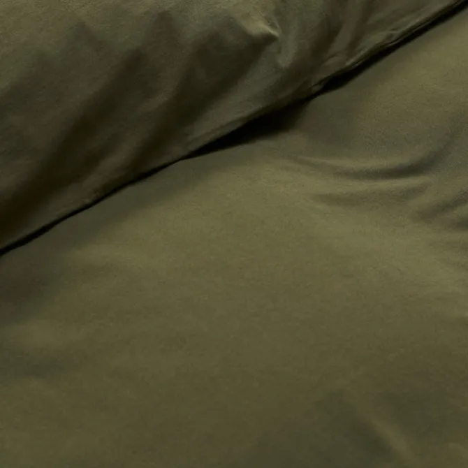 Nude Duvet Cover Jersey - Washed Army Green