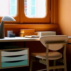 Nyhavn skrivbord 170 cm Warm med lådor Orange