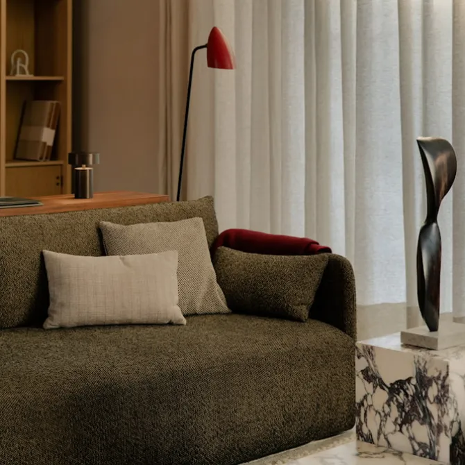 Offset 3-seters sofa