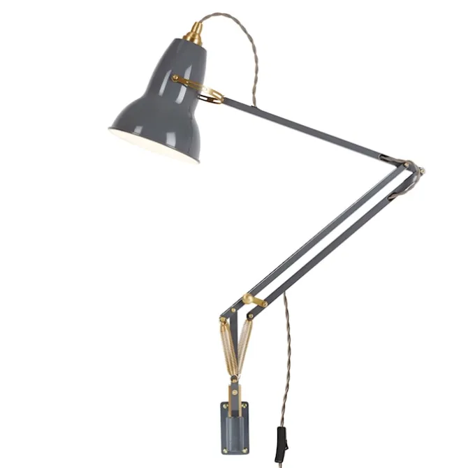 Original 1227 Brass Lamp With Wall Bracket