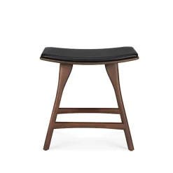 Osso Stool Teak Brown - Upholstered