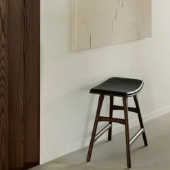 Osso Stool Teak Brown - Upholstered