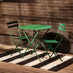 Outdoor Stripe Teppe - Black/White