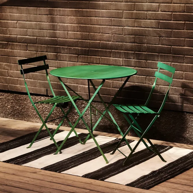 Outdoor Stripe Teppe - Black/White