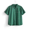 Outline pyjamasskjorte Emerald Green