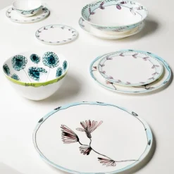 Oval Plate °2 L Camelia Aubergine