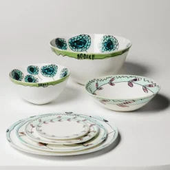 Oval Plate °2 L Camelia Aubergine