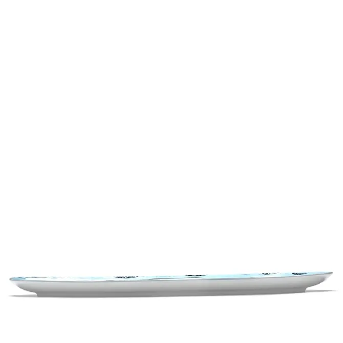 Oval Plate °2 L Camelia Aubergine