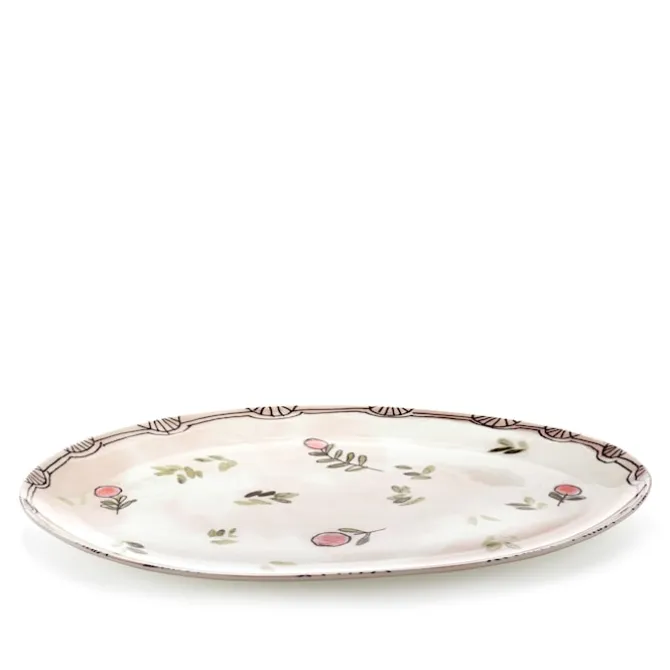 Oval Plate °2 L Mirtillo Nude
