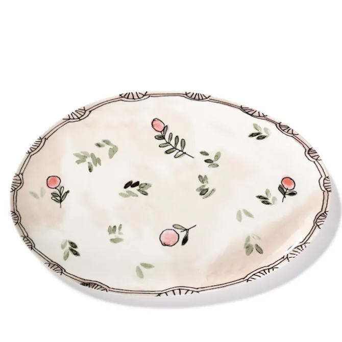 Oval Plate °2 L Mirtillo Nude