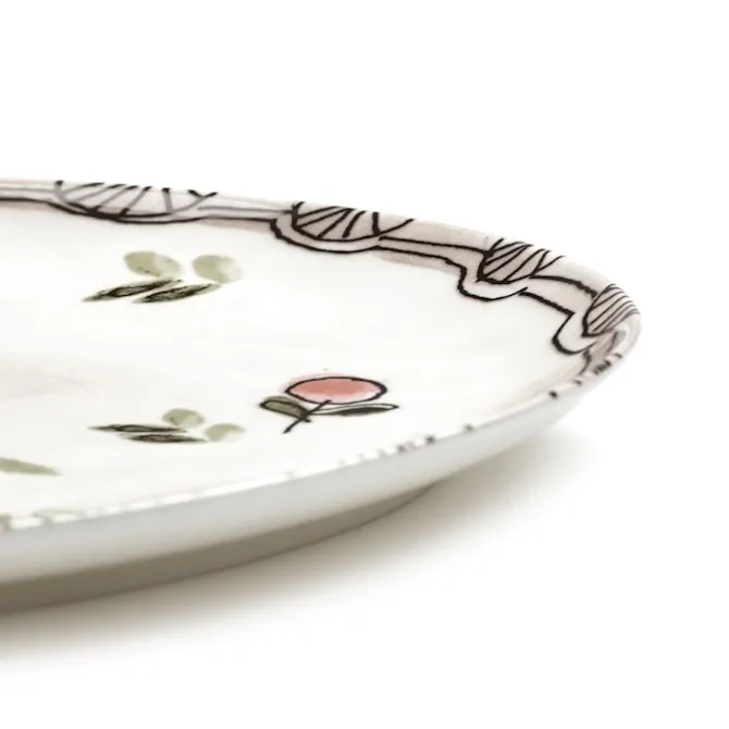 Oval Plate °2 L Mirtillo Nude