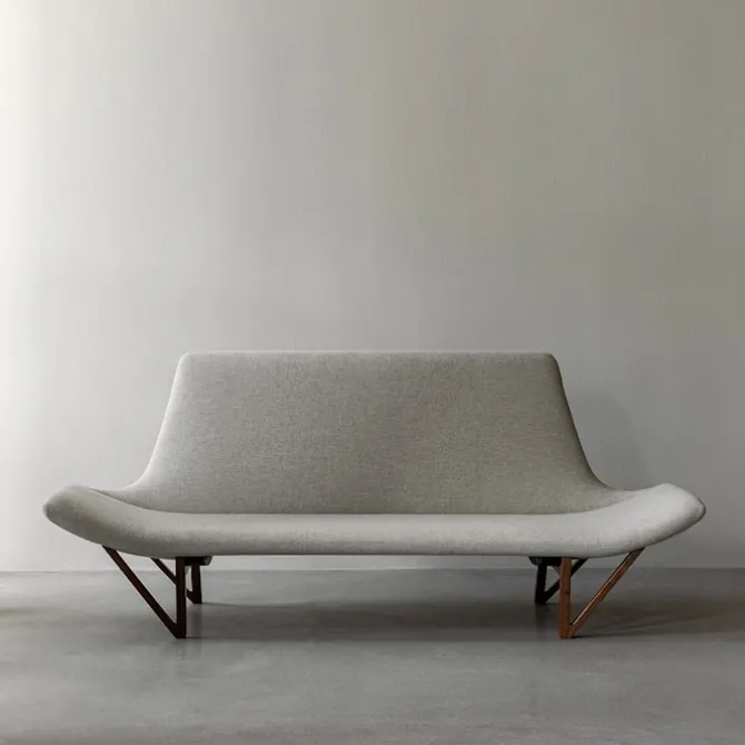 Pagode sofa valnøtt