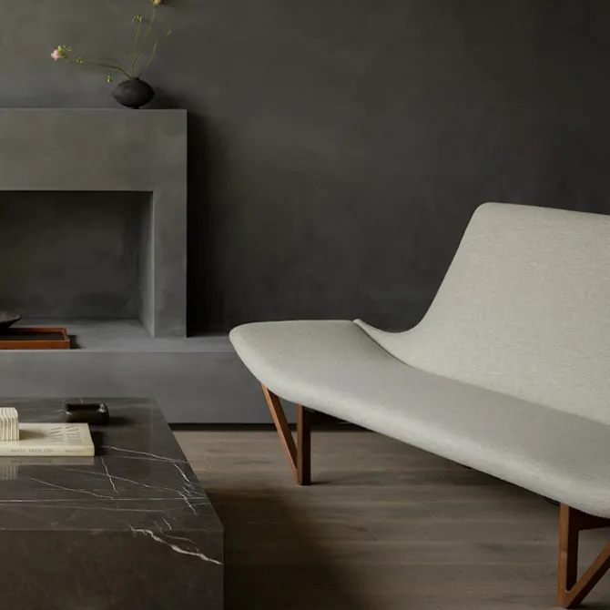 Pagode sofa valnøtt