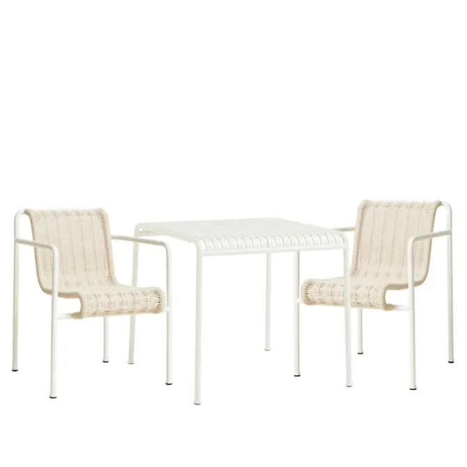 Palissade cord spisegruppe med bord & 2 karmstoler