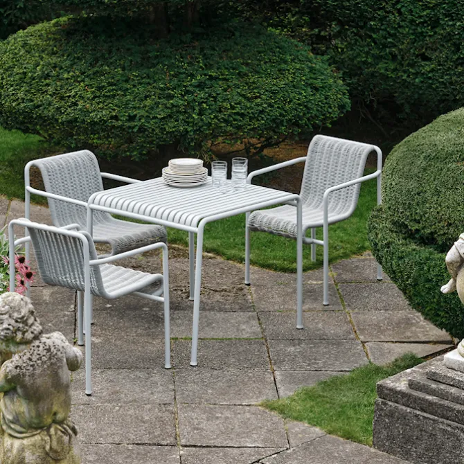 Palissade cord spisegruppe med bord & 2 karmstoler