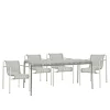Palissade cord spisegruppe med matbord & 4 karmstoler