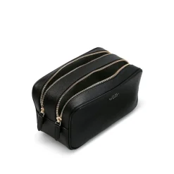 Panama Double Zip Washbag - Black
