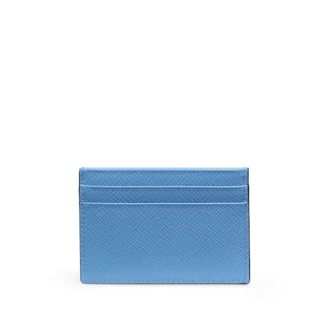 Panama Flat Card Holder - Nile Blue