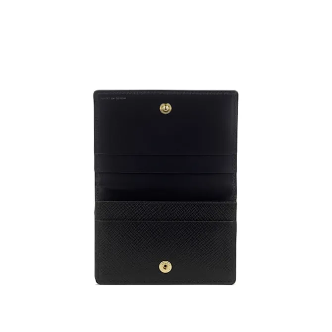 Panama Folded Card Holder - Black