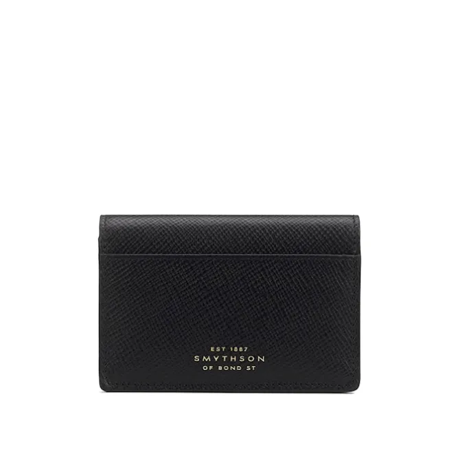 Panama Folded Card Holder - Black