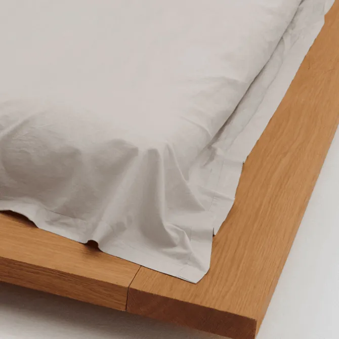 Percale flat sheet 180x260cm