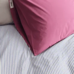 Percale stripes double duvet cover 220x220cm