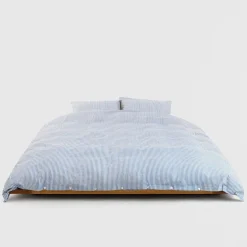 Percale stripes double duvet cover 220x220cm