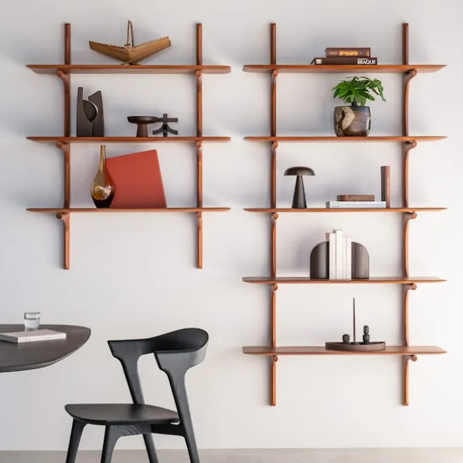 PI Wall Shelf Mahogany