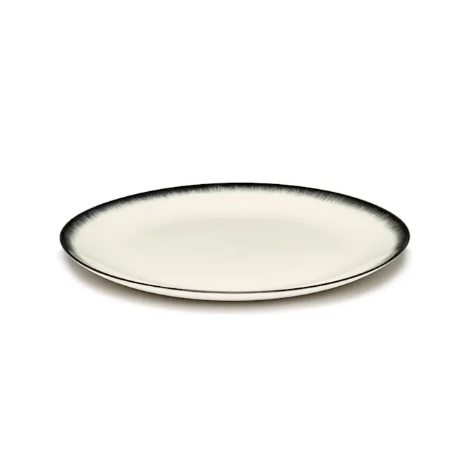 Plate Dé White/Black Var 3