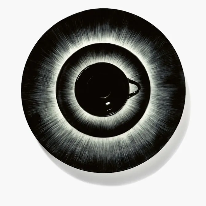 Plate Dé White/Black Var 5