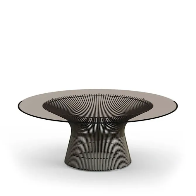 Platner salongbord Ø 107 cm Bronse Metallic
