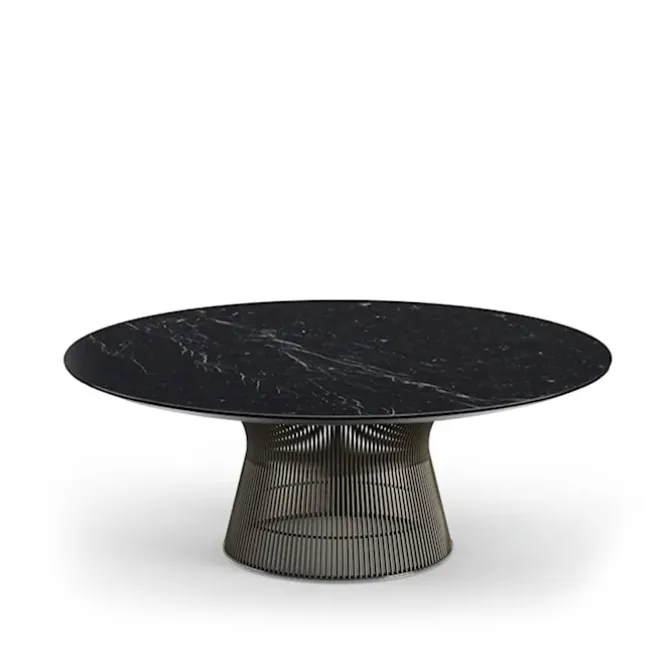 Platner salongbord Ø 92 cm Bronse Metallic