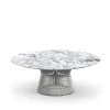 Platner salongbord Ø 107 cm Polert nikkel
