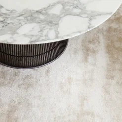 Platner salongbord Ø 92 cm Polert nikkel