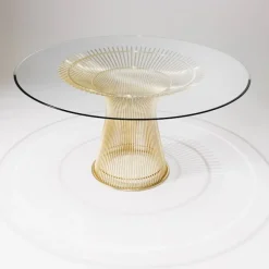 Platner spisebord 18k gull