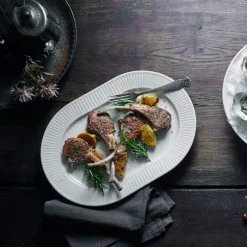 Plissé Oval Serving Dish