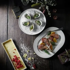 Plissé Oval Serving Dish