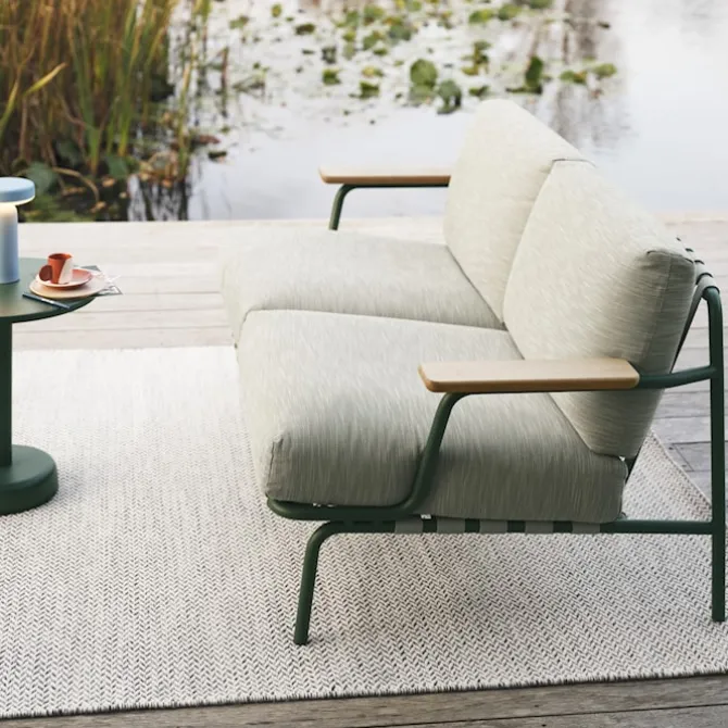 Ply rug recycled polyester off-white