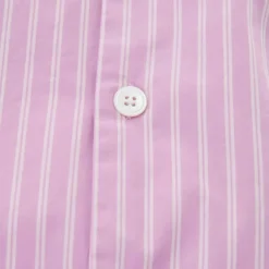 Poplin Pyjamas Shirt Purple Pink Stripes