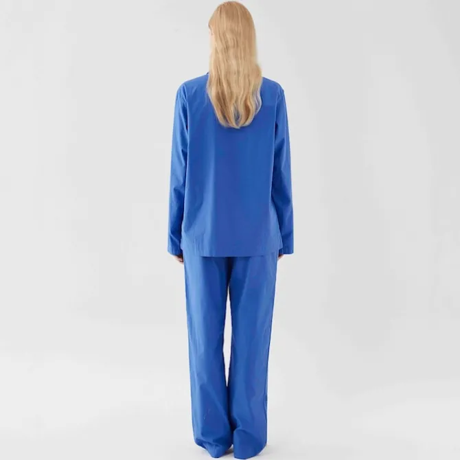 Poplin Sleepwear Pants Royal Blue