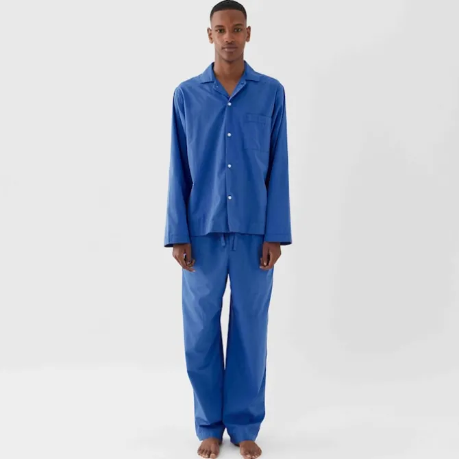 Poplin Sleepwear Shirt Royal Blue