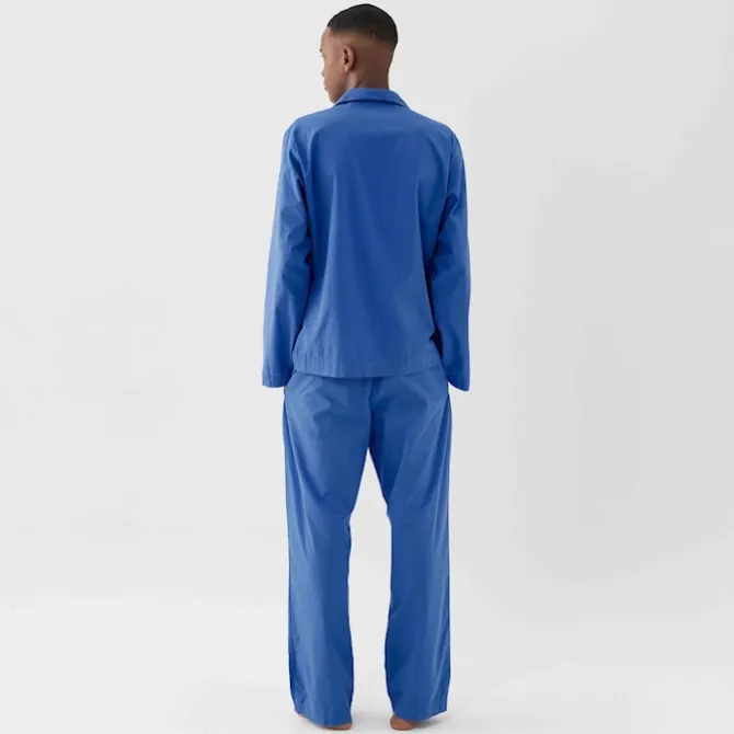 Poplin Sleepwear Shirt Royal Blue