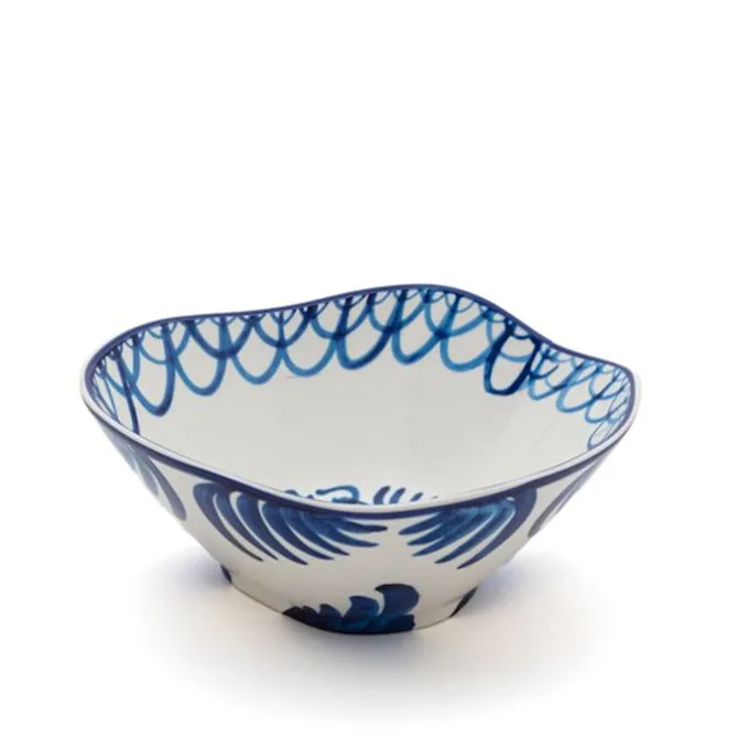 Porcelain Salad Bowl Classic On Acid Pajaro