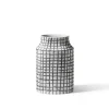 Post Scriptum elliptisk vase Large Black Mesh