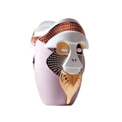 Primates Brazza Vase - Glossy Chic Pink/Glossy White