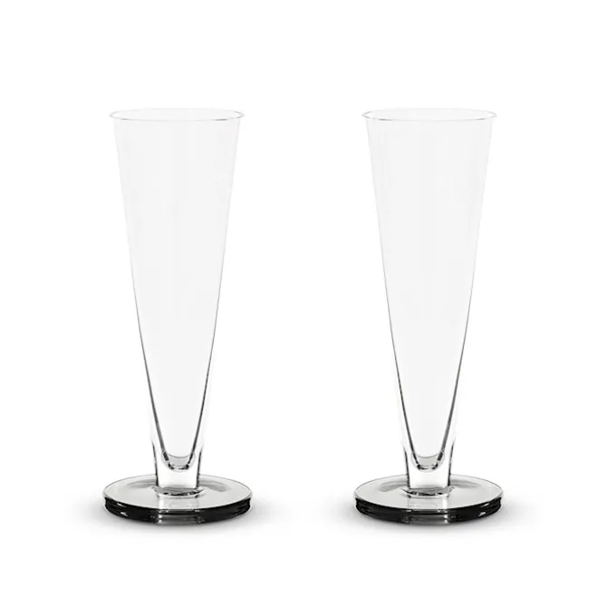 Puck Flute Glass - Set of 2