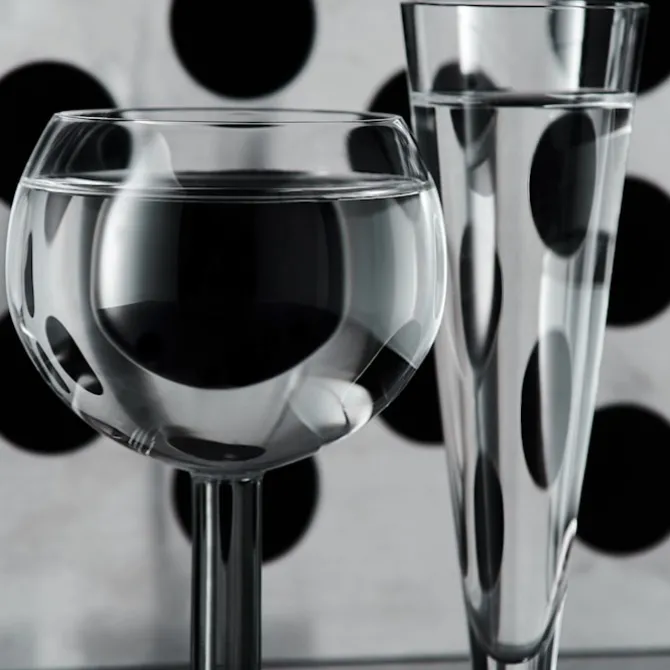 Puck Flute Glass - Set of 2
