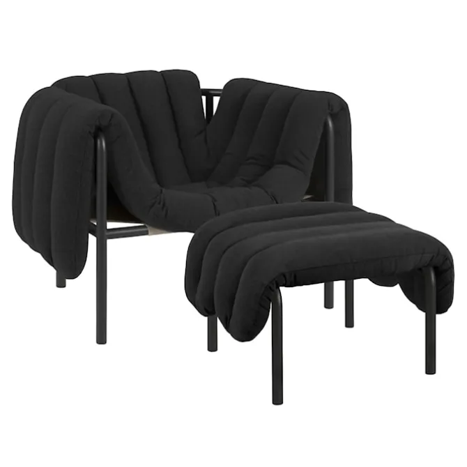 Puffy Lounge Chair + Ottoman