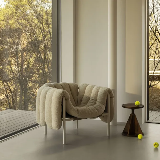 Puffy Lounge Chair + Ottoman