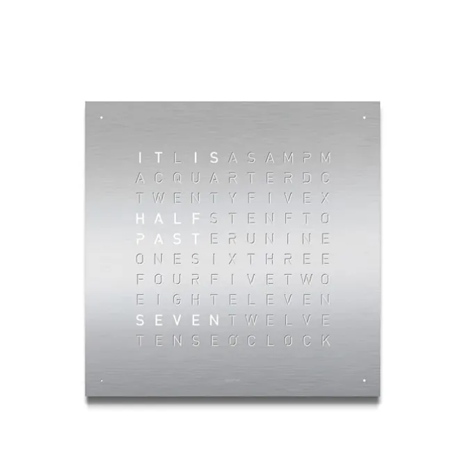 Qlocktwo Classic - Brushed Stainless Steel